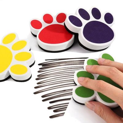 Magnetic Whiteboard Eraser Cartoon Bear Footprints Large Siz