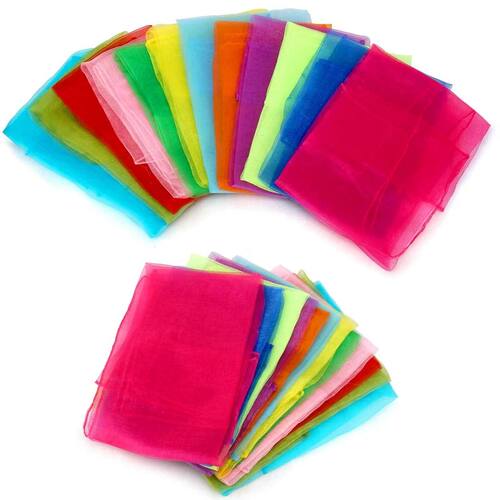 Square Dance Scarves Juggling Scarf Props Magic Trick Rhythm