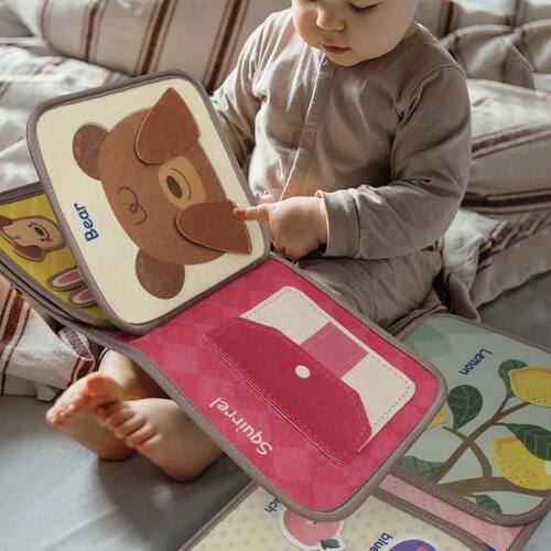 Montessori Busy Book Baby Early Education Book，Puzzle Toy,