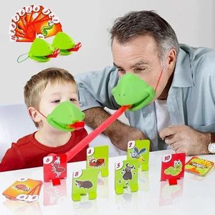 Board Games for Children Family Party Toys Frog Mask Wagging