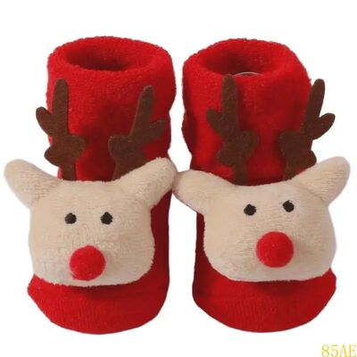 Comfortable Cotton Baby Socks Christmas Patterned Baby Socks