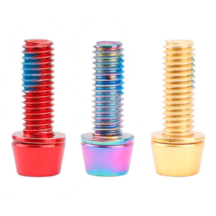 IIIPRO夹器螺丝M6曲柄把立锁紧炫彩色螺丝山地车刹车安装固定螺丝