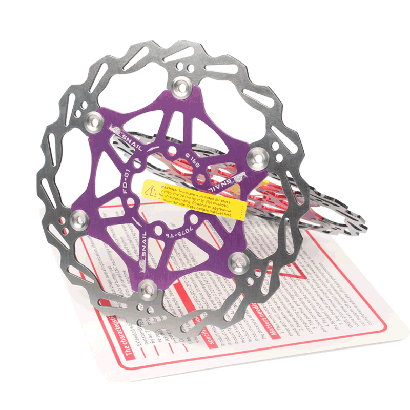 BDSNAIL浮动碟片160MM 180MM 203山地自行车刹车片超轻六钉刹车盘