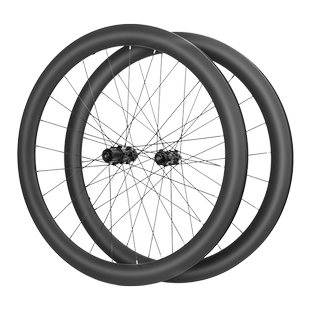 公路自行车碳纤维轮组桶轴/快拆碟刹700C胖圈高框开口碳刀轮毂