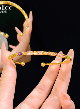 古里雅多巴胺彩色水晶手链高级感