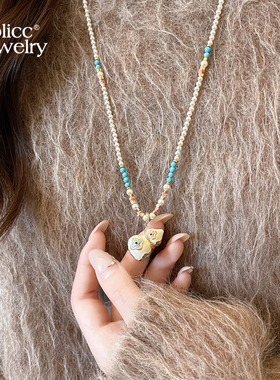 古里雅白色葫芦珍珠项链高级感