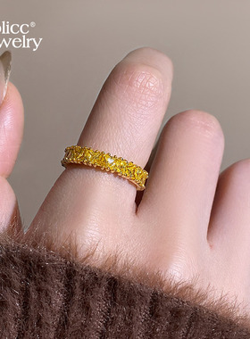 古里雅小金山开口戒指小众高级感