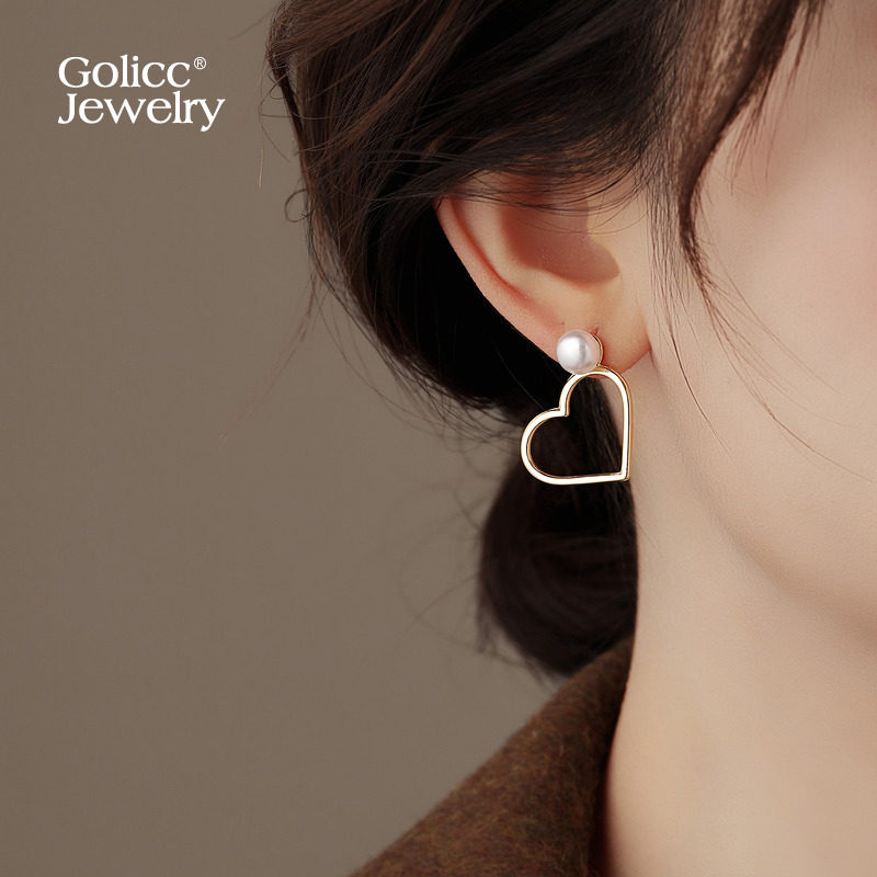 金色爱心圈圈珍珠耳环女2026新款高级感耳钉巨好看适合冬天的耳饰,饰品/流行首饰/时尚饰品新,耳环,淘宝优惠券,粉丝福利购,淘宝优惠卷
