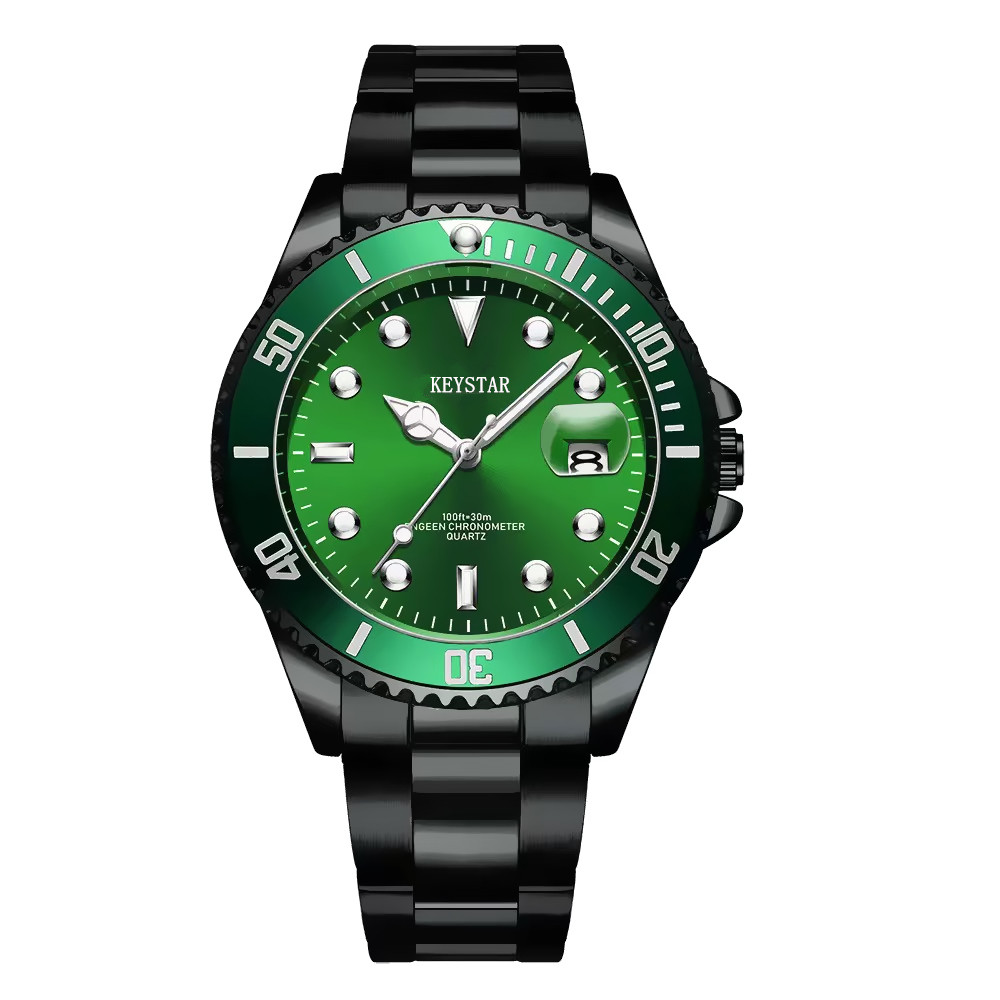thumbnail for Genuine Green Water Monster Water Ghost Automatic Mechanical Watch Men's Watch Calendar Business Luminous Sports Waterproof Fashion Trend