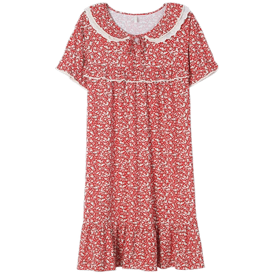 2023年新款睡裙女夏季短袖睡衣裙