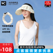 South Korea VVC sun hat women's summer UV protection full face sun hat large brim shell hat official website genuine