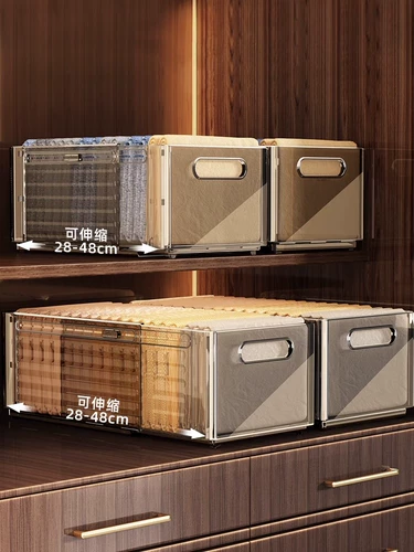 Выдвижной шкаф для хранения многослойных артефактов, домашний складной органайзер для сезонной одежды, брюки, культурная креативная посуда