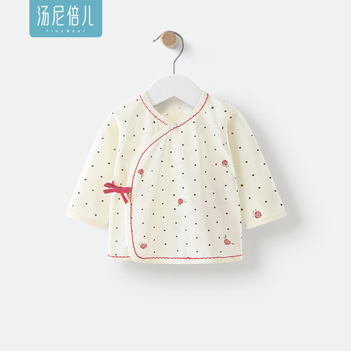 汤尼倍儿新生儿纯棉系带半背衣服