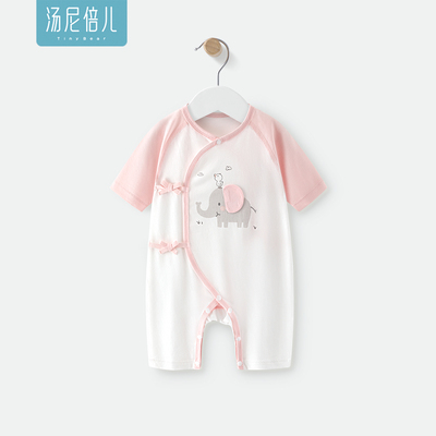 汤尼倍儿婴儿连体衣春秋季长袖款小象宝宝空调服纯棉大象耳朵衣服 — 2