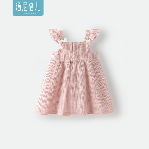 汤尼倍儿女宝宝连衣裙子夏季纱布