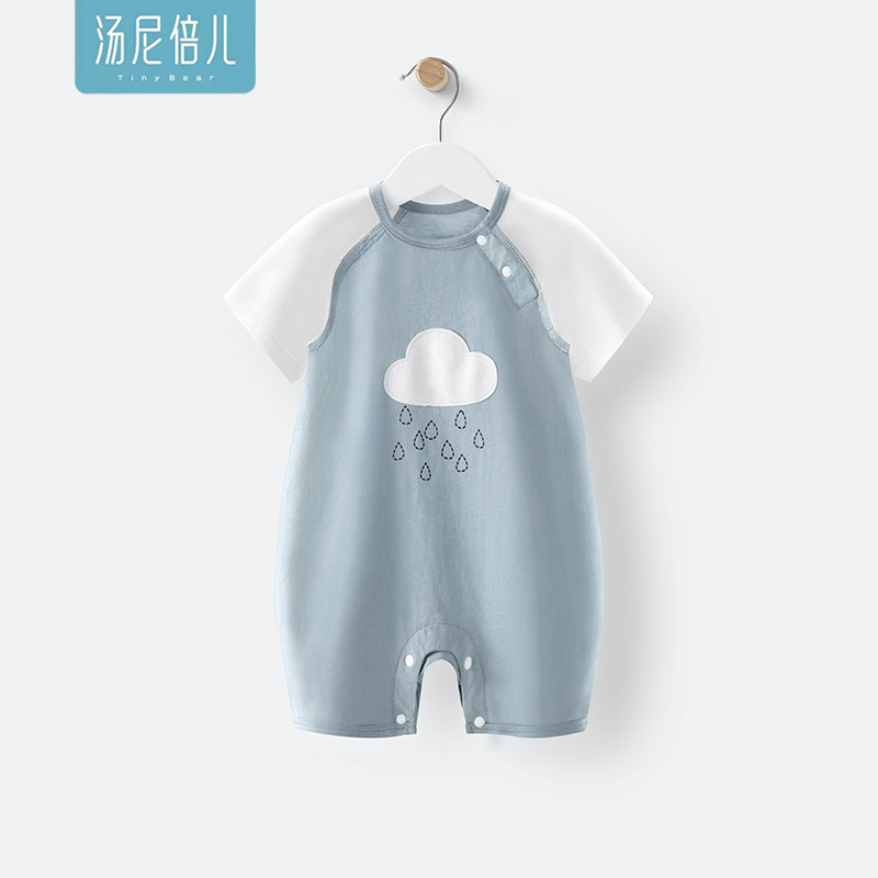 汤尼倍儿婴儿连体衣夏季纯棉薄款