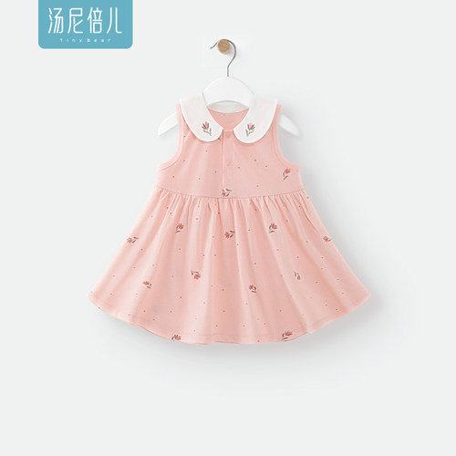 汤尼倍儿女宝宝纯棉裙子甜美礼服