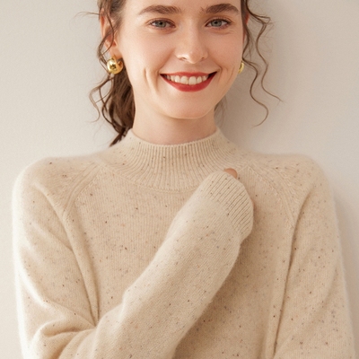 七针双股加厚~baby小山羊绒衫女