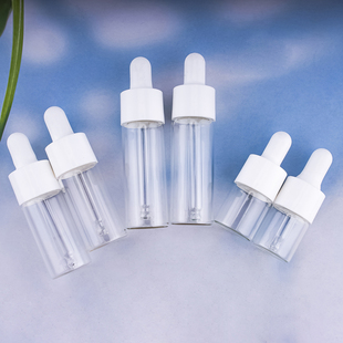 玻璃瓶子15ml透明小瓶迷你小滴管瓶5ml玻璃精油瓶 DIY小空瓶10ml