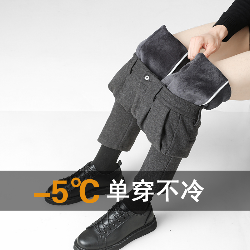 2025春秋男裤毛呢西裤男士裤子商务直筒男款休闲裤九分裤西装裤子