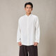 照本堂 衬衫 春季 新款 棉麻长袖 男国风新中式 休闲简约上衣M1991