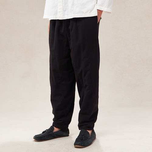 【照本堂男装】冬季新款新中式长裤男30支小脚保暖棉裤M22613