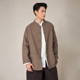 国风棉麻上衣男简约双层外套M12330 新款 照本堂男装 2025秋季