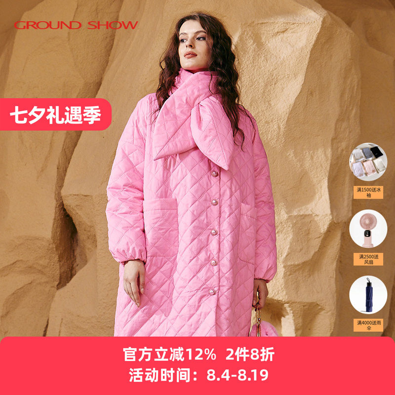 阁兰秀2025秋冬新品白鹅绒中长款羽绒服时尚保暖外套商场同款女装