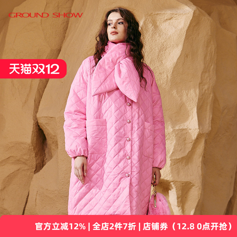 阁兰秀2025秋冬新品白鹅绒中长款羽绒服时尚保暖外套商场同款女装