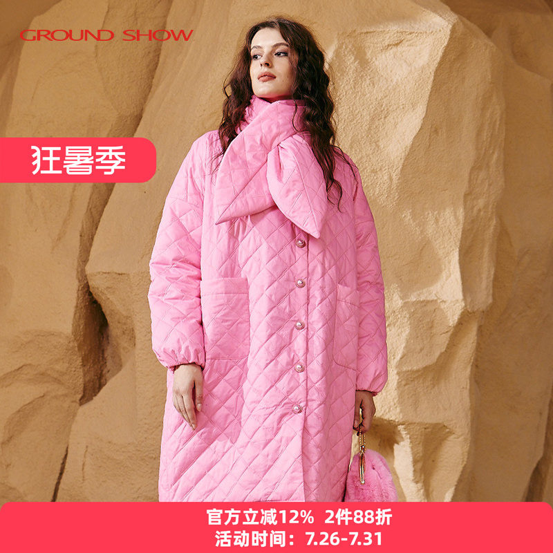 阁兰秀2025秋冬新品白鹅绒中长款羽绒服时尚保暖外套商场同款女装