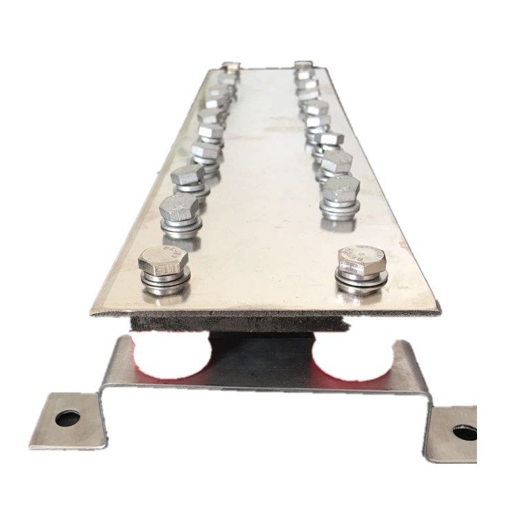 防雷接地铜排打孔攻丝配螺栓 不锈钢支架 支柱绝缘子汇流排