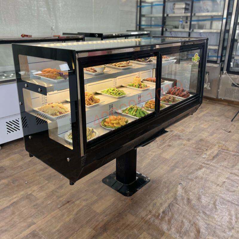 台式烧烤炸串卤菜小型凉菜移动摆摊冷藏三轮车保鲜熟食商用展示柜