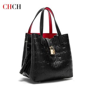 New Women Tote Bun Mother Embossed CHCH Steel Bag Handheld