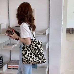 Casual Ladies Chic Shoulder Korean Leopard Tote Big Bag