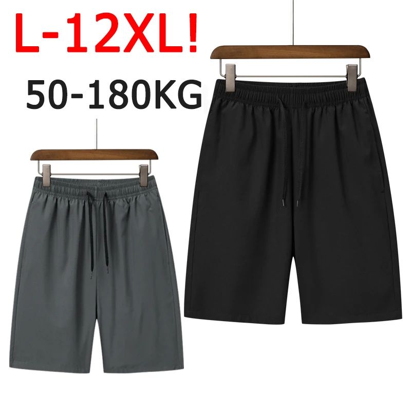 Men's Shorts Plus Size 50-180kg 10XL 11XL 12XL Breathable Co