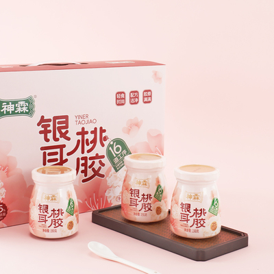 神霖鲜炖桃胶银耳羹190克湖北孝感特产