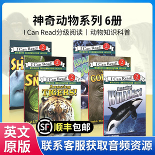 Read 大猩猩 进口神奇 Level Can Whales 儿童原版 蛇 英文绘本英语故事书5 鲸鱼 老虎 动物6册Amazing 英文原版 12岁 神奇