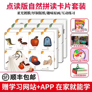 5级别 早教拼读字母识字卡 进口 Phonics 牛津自然拼读卡片全套 EFL 原版 点读版 启蒙英语字母发音规则表闪卡 麦凯思图书