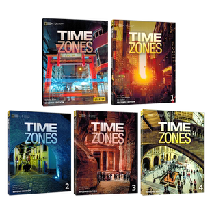 原版进口 Time Zones1 2 3级别学生书加练习册 美国国家地理NGL 时间地带 赠送音频视频资源配套视频讲解课
