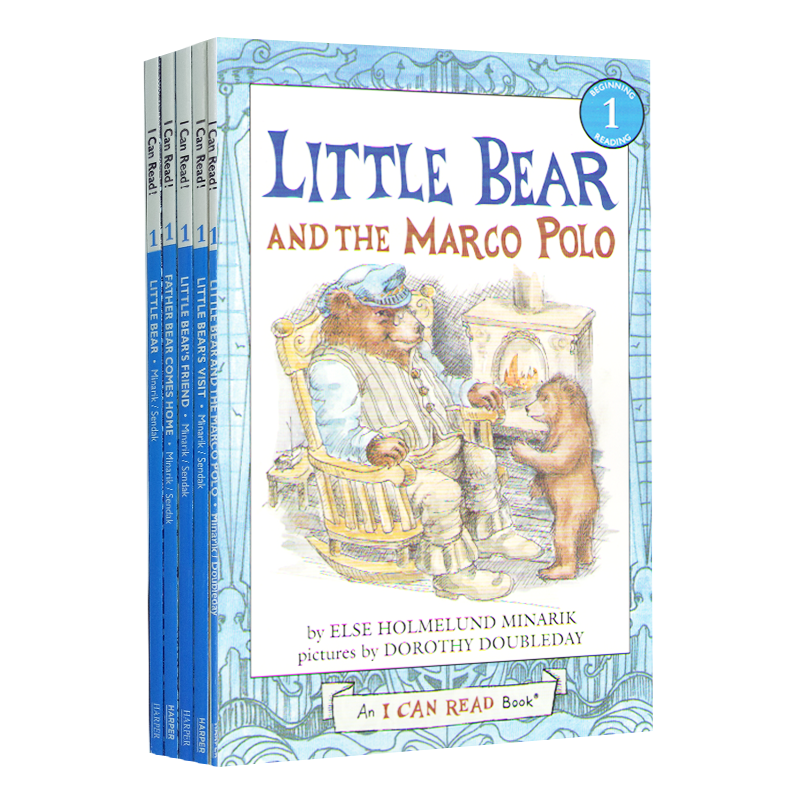 原版进口Little Bear 亲爱的小熊系列5册汪培珽第二阶段英文原版绘本书单I Can Read level 1幼儿