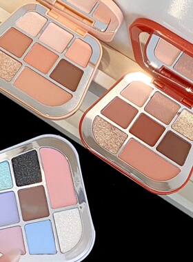 FOCALLURE/菲鹿儿八色眼影盘浮蝶五色眼影彩妆一体盘烟熏盘哑光女