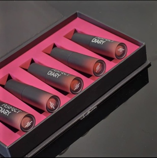 完美日记零感云纱丝绒唇釉迷你礼盒套装小样名片唇釉口红显白哑光