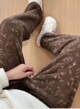 【半边绒有口袋】新款保暖无静电不塌绒保暖锁温带口袋外出家居裤