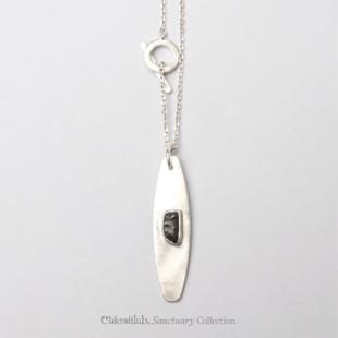 奇虚乐Chicxūlab 阿林陨铁镶嵌 盾牌素银项链