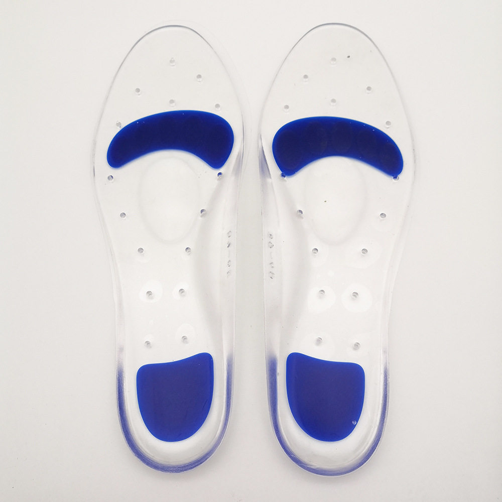 军训专用GEL硅胶鞋垫加厚减震足弓支撑防足跟痛足底按摩全垫