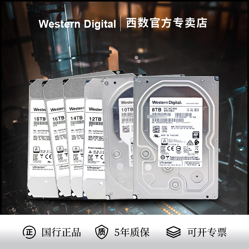 WD/西部数据台式监控NASCMR垂直