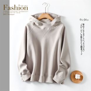 德绒防风连帽卫衣女外穿外套加厚绒上衣宽松休闲帽衫 2025冬季 新款