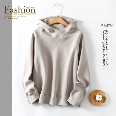 2025冬季新款德绒防风连帽卫衣女外穿外套加厚绒上衣宽松休闲帽衫