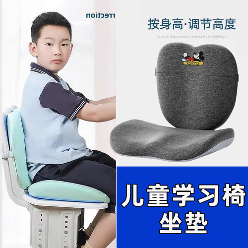 增高学习桌护腰坐姿防驼背椅子垫