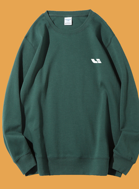 理想工作服长袖卫衣4S店工服定制男女汽车销售衣服墨绿色工装冬季